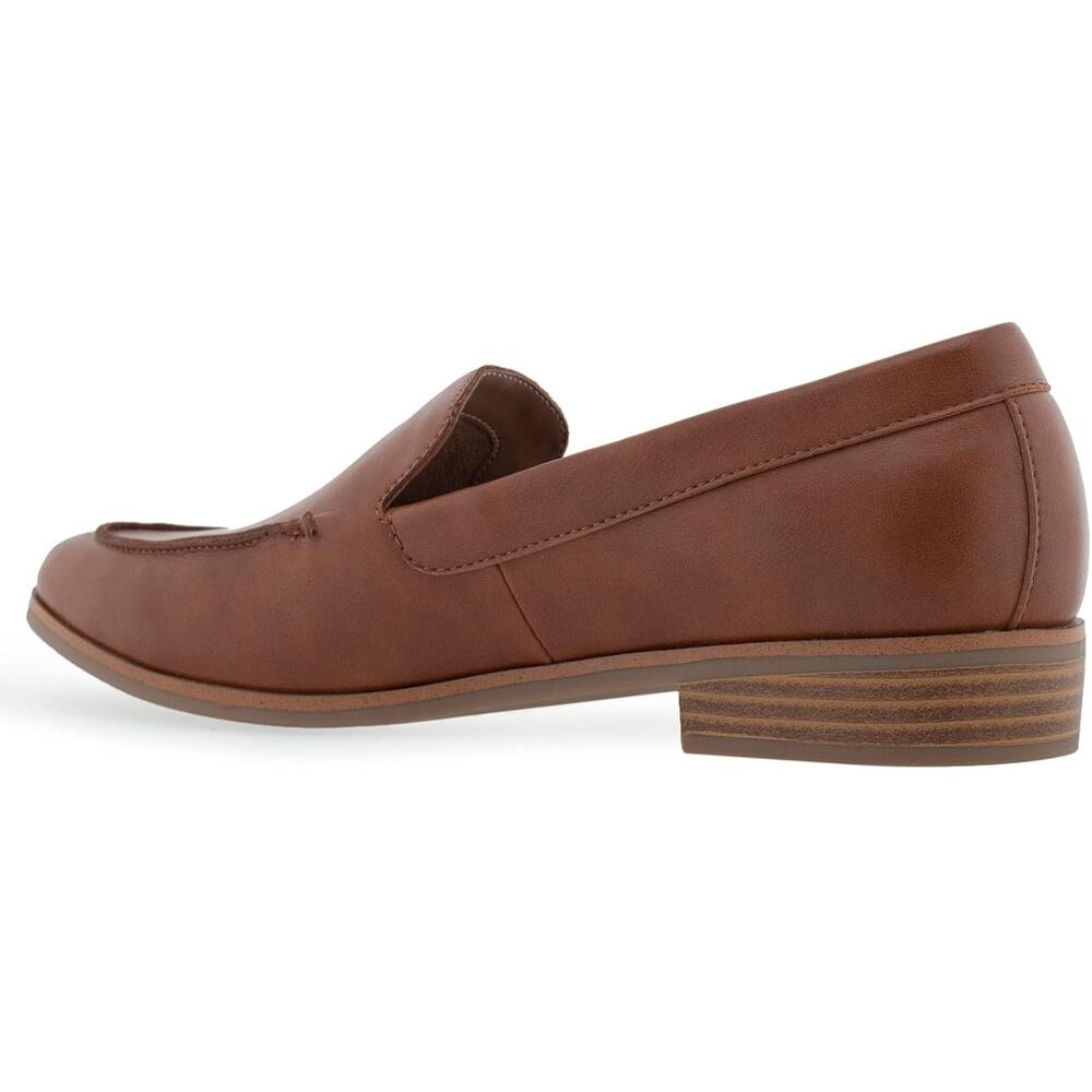 Aerosoles Womens East Side loafer shoe dark Tan, 9W new - Picture 2 of 8